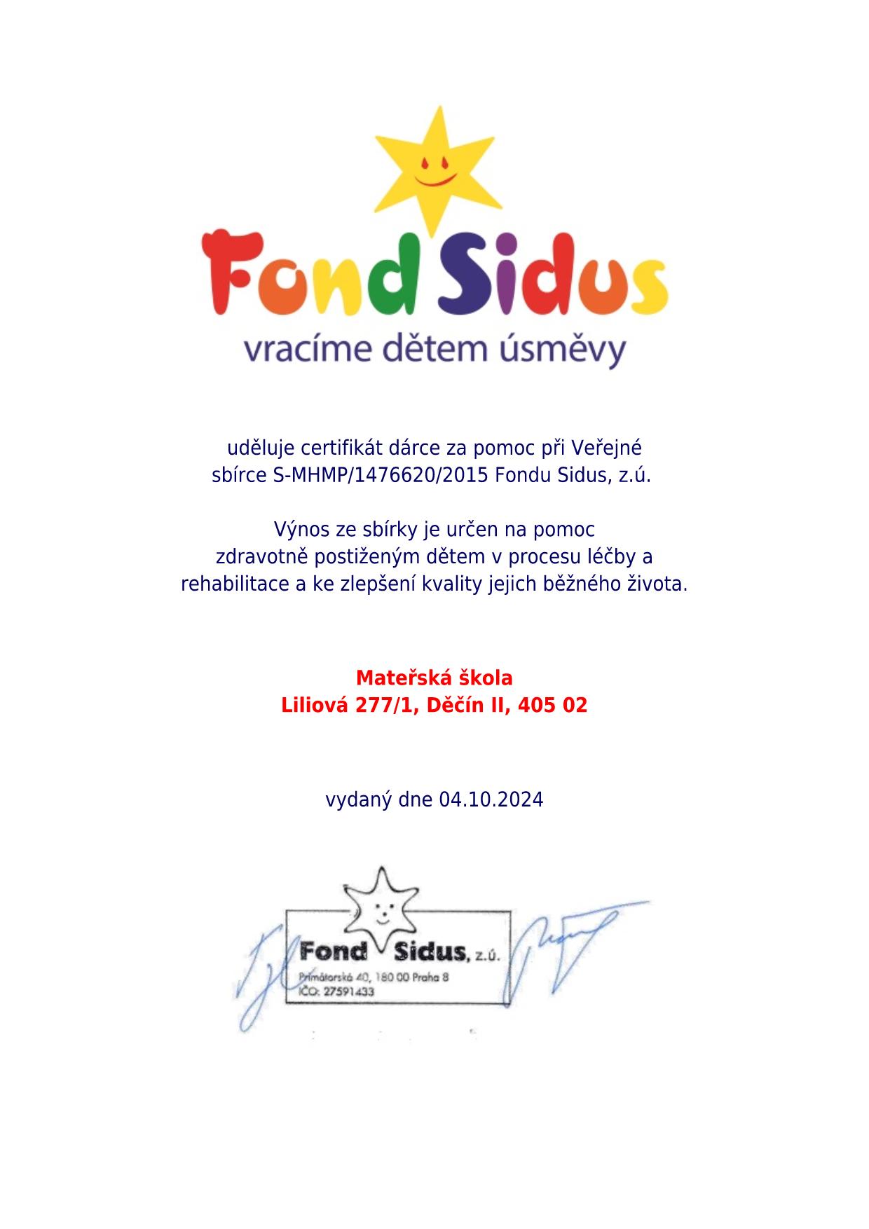 Pomáháme dětem vracet úsměv