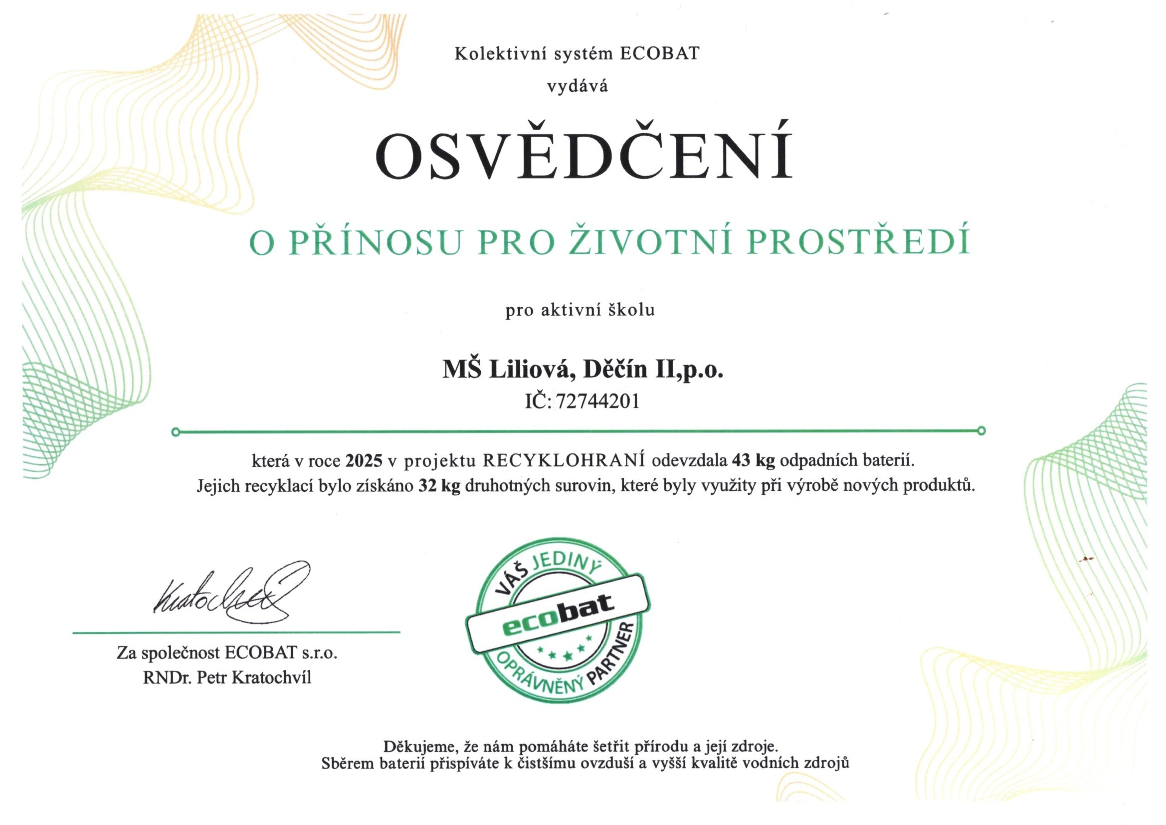 Recyklujeme - šetříme životní prostředí